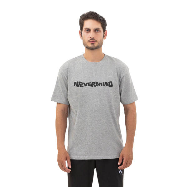 Thunder Oversize Nevermind Tee - Grey