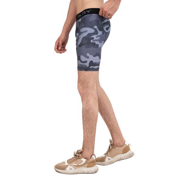 Prime Compression Shorts - Camo Grey