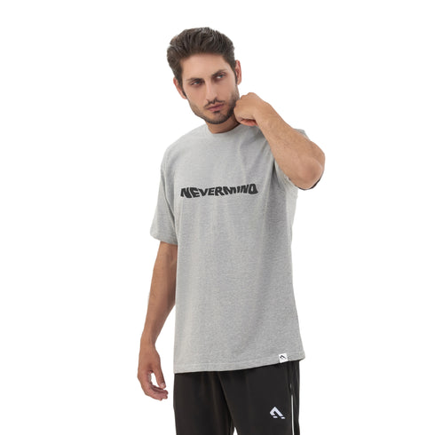 Thunder Oversize Nevermind Tee - Grey