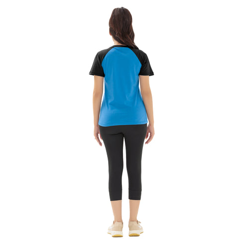 Immerse Raglan Tee - Blue