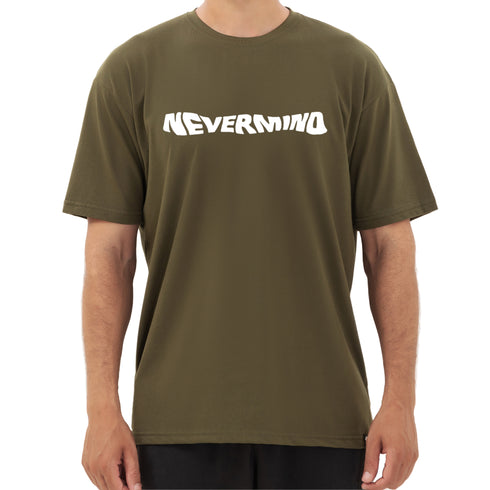 Thunder Oversize Nevermind Tee - Olive