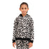 Super Girl Hoodie - Grey Leopard