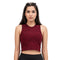 Aura 2-in-1 Crop Top - Maroon