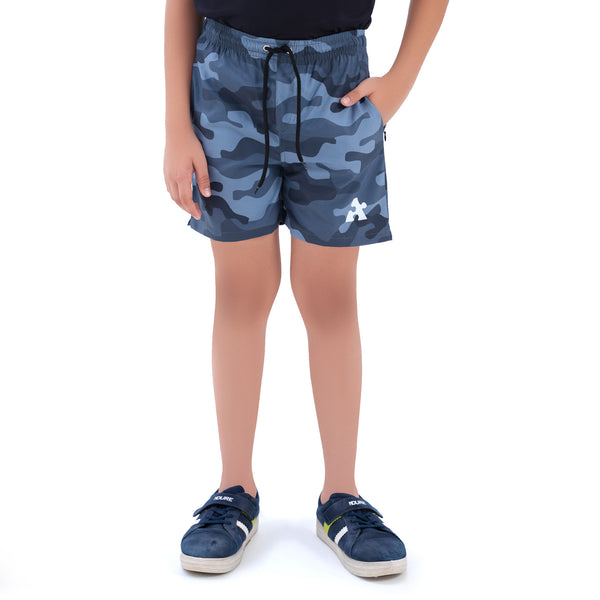 Marathon Junior Shorts - Camo Grey