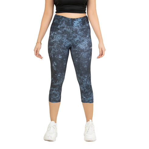 Spark Cropped Leggings - Abstract