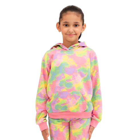 Super Girl Hoodie - Rainbow Leopard