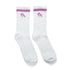 Powerknit Crew Socks - White Pink