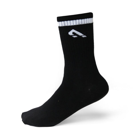 Powerknit Crew Socks - Black (Pack of 3)