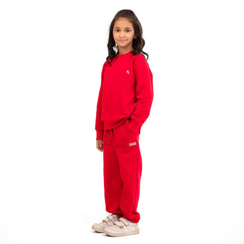 Girls' Snuggle Fleece Set - Red