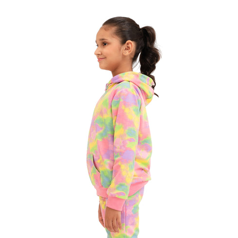 Super Girl Hoodie - Rainbow Leopard