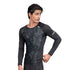 Striker Compression Shirt - Black Abstract