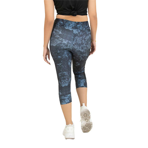 Spark Cropped Leggings - Abstract