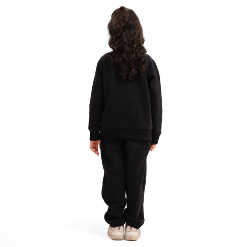 Girls' Snuggle Fleece Set - Black