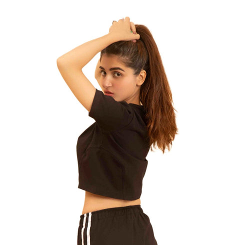 Vivid Crop Top - Black