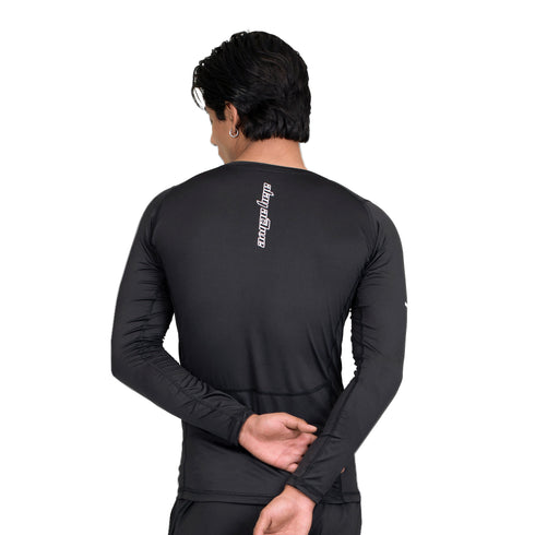 Striker Compression Shirt - Black Abstract