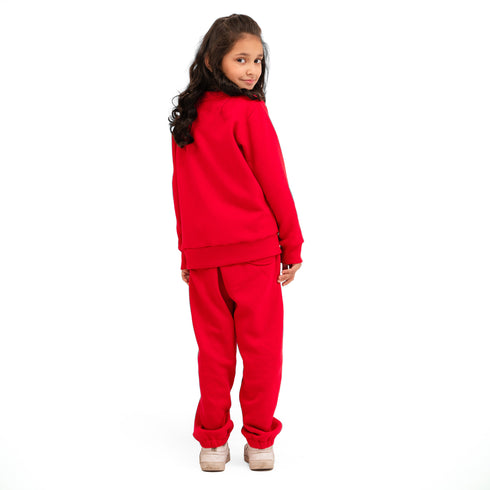 Girls' Snuggle Fleece Set - Red