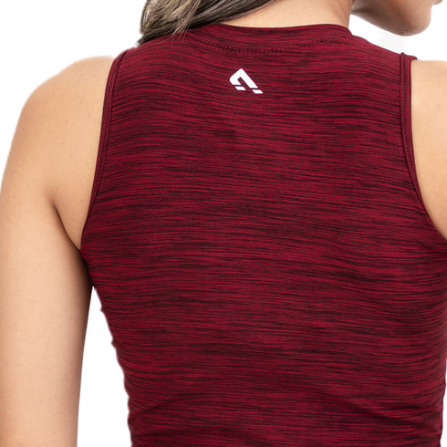 Aura 2-in-1 Crop Top - Maroon