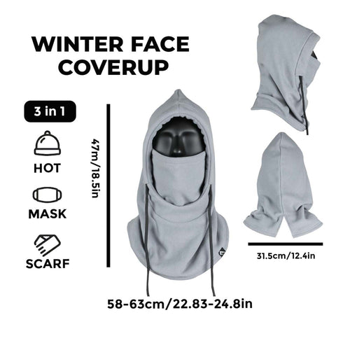 Winter Face Coverup - Grey