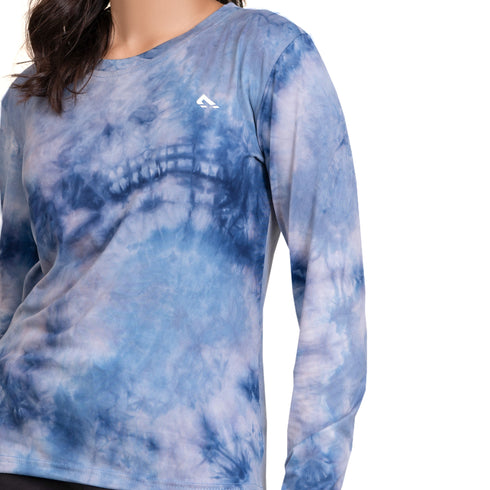 Crest Sweatshirt - Blue Tie-Dye