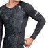 Striker Compression Shirt - Black Abstract