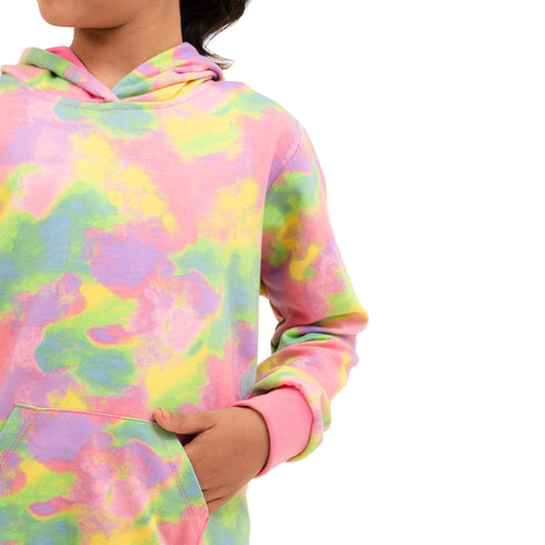 Super Girl Hoodie - Rainbow Leopard