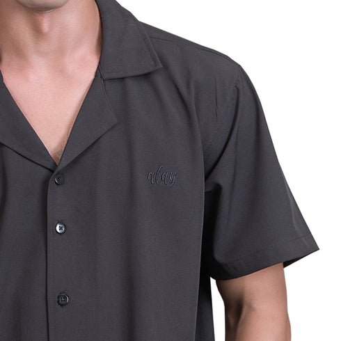 Vibe Button Down Shirt - Black