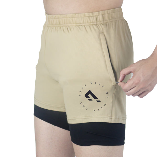 Swift Compression Shorts - Beige