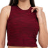 Aura 2-in-1 Crop Top - Maroon