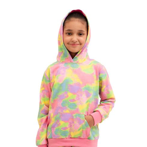 Super Girl Hoodie - Rainbow Leopard