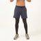 2 in 1 Compression Tights with Shorts - Navy