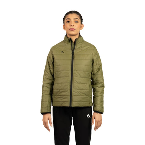 Full Sleeves Puffer Jacket (Olive)