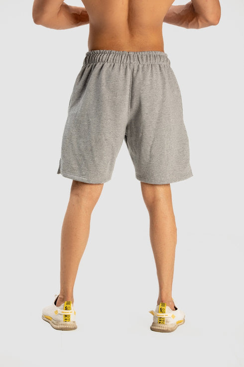 Terry Shorts with Panel (Grey)