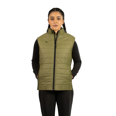 Puffer Jacket Vest (Olive)