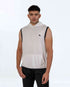 Combat Sleeveless Hoodie - White