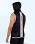 Combat Sleeveless Hoodie - Black