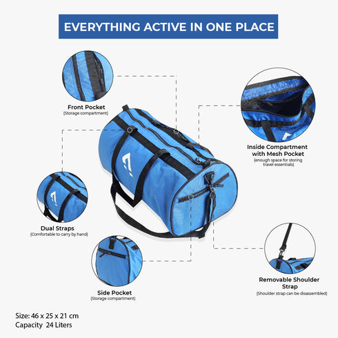 Pack-N-Go Duffel Bag (Blue)